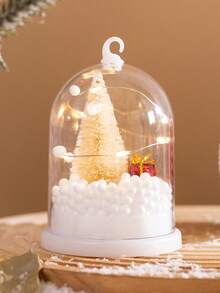1入聖誕雪景裝飾桌面擺件夜燈,適用於聖誕禮物,櫥窗陳列,場景裝飾和創意掛飾 - 彩色 - 查看 4