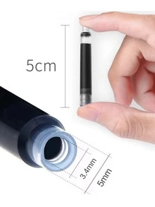 20 cái Xanh Ink Hộp đạn Nạp lại Đối với 3.4mm Bóng lăn Bút mực - Màu xanh lam - Xem 3