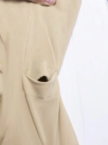 High-Waisted Comfy Leggings Butt Lift Tummy Control Thigh Slimmer Mid-Thigh Cropped Shapepants For Women - 杏色 - 查看 7