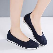 Women's Comfortable, Breathable, Anti-slip, Lightweight, Fashionable Walking Shoes For Park Or Casual Outings - Navy Blue - View 5