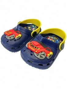 Kids Flat Sandals - 藏蓝色 - 查看 2