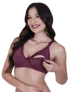 Maternity Lingerie - 酒紅色 - 查看 2