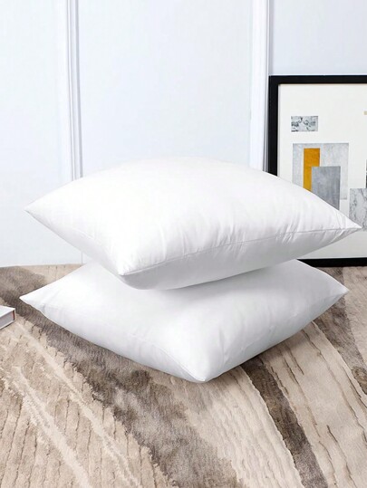 1pc Outdoor Wit Kussen Core Hidden Zipper Patio Waterproof Oil Proof Camping Living Room Bedroom Bedside Home Cushion Core. Available In Multiple Sizes., Bedding, Inserts, Pillows Bed view 7