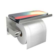 1pc Silver Paper Towel Holder - Silver - View 1