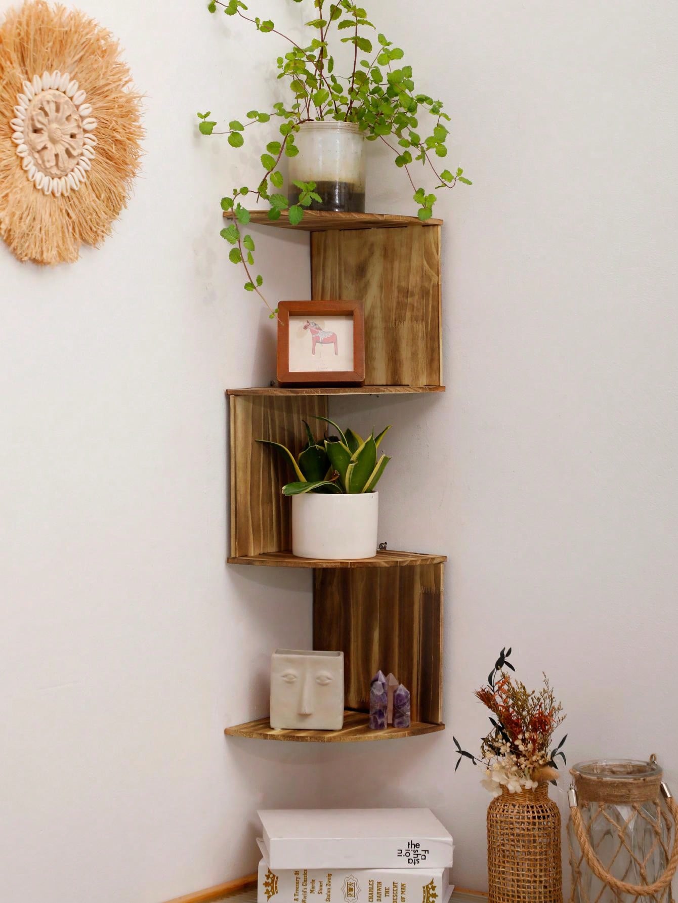 multilayer Corner Shelves, Floating Corner Shelf, Wall Organizer