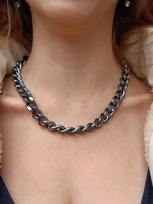 Fine Layered Necklaces - Màu xám đen - Xem 3