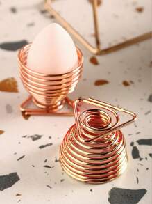 1個金屬美妝蛋收納架，葫蘆海綿化妝蛋和彩妝海綿干架，防黴防腐化妝品收納架 - 粉色 - 查看 1