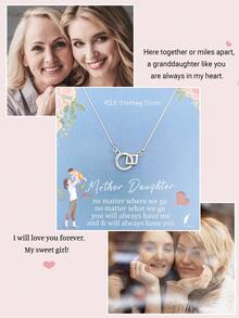 1條緊密交織的925純銀項鍊,附白色禮盒,適合媽媽、奶奶、妻子等人的週年紀念精品禮物