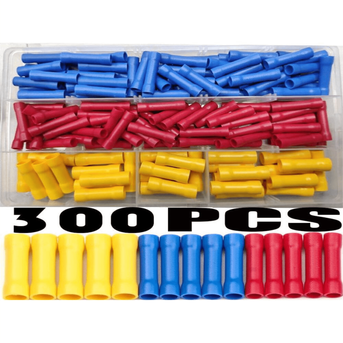Box Of 300pcs Insulated Copper Wire Connectors With Tshaped Middle