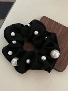 3 件时尚漂亮女士珍珠装饰发圈和