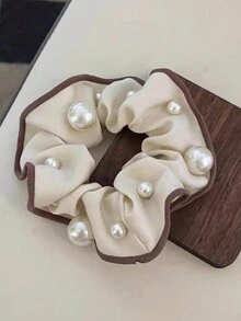 3 件时尚漂亮女士珍珠装饰发圈和