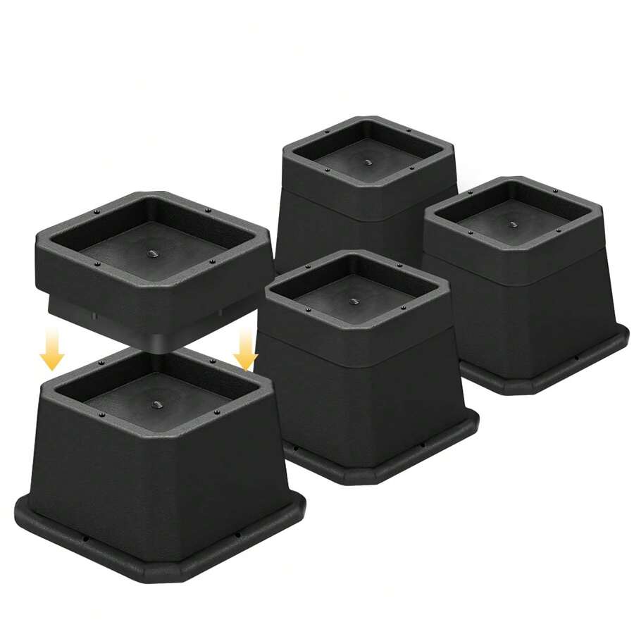 MYMULIKE Bed Risers 2 Inch,3 Inch Furnitures Risers HeavyDuty Bed