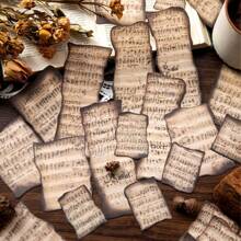 45 sheets Vintage Scrapbook Paper Non-sticky Scrapbooking Kit For Junk Journal - Coffee Brown - View 1