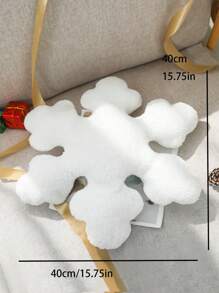 1 Pieza Almohada Con Forma De Copo De Nieve De Navidad (con Núcleo De Almohada)
