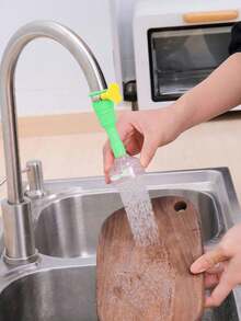 Kitchen Sink Faucet Splash-proof Sprinkler With Mineral Filter Soft Hose, Lock Buckle And Adjustable Water-saving Filter - Green - View 5