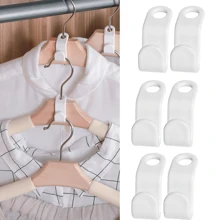 10pcs White Clothes Hanger Connector Hook, Thicken Plastic Hanger Linking Hook For Stackable Storage - White - View 6