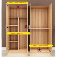 1 件小型銀色冷軋鋼雙輪櫥櫃門鎖帶珠子門扣適用於家居和廚房家具櫥櫃衣櫃抽屜