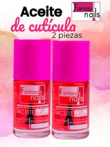 2 Piezas Aceite de Cuticula Fantasy Nails - Rosa Fucsia - Ver 1
