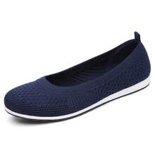 Women's Comfortable, Breathable, Anti-slip, Lightweight, Fashionable Walking Shoes For Park Or Casual Outings - Navy Blue - View 3