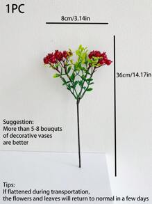 1 Miếng Mô phỏng Bọt Quả mọng Nhỏ bé Đỏ  Trái cây Việt quất Nhà  Cắm Hoa Phụ kiện Mô phỏng Trái cây Giáng sinh Trái cây Giường đơn Vỡ Lá cây Trái cây - Đỏ - Xem 2