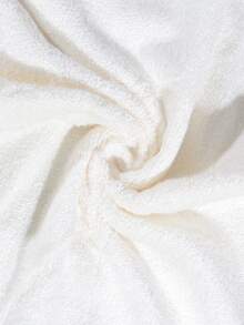 純色蝴蝶圖案臉巾手巾,現代編織布軟質臉巾 27.5*15.7英寸 - 米黃色 - 查看 7