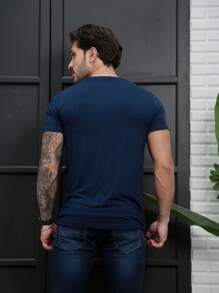 Men T-Shirts - 藏蓝色 - 查看 4