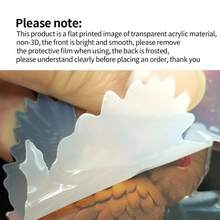 1入組聖誕樹裝飾掛件愛心大象設計後背包掛件鑰匙圈掛件,2d亞克力扁平,節日裝飾配件,聖誕裝飾 - 彩色 - 查看 6