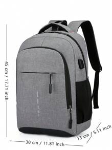 Men's Water-Proof Backpack Ultra Lightweight Back Bag Backpack Men Stylish Laptop Backpack Casual Daypacks With USB Charging Port Business Travel Computer Large Capacity Multifunctional Outdoor Water-Proof Hiking Bag Weekend Bag Backpacks Travel Must Haves Large Bag School Supplies School Backpack Laptop Bag Travel Backpack Bags For Travel Travel Bag Office Accessories School Bag For College Bag For School - Grey - View 9