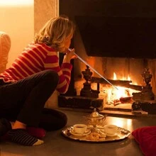 Stainless Steel Blowpipe Camping Fire Blower Tool Retractable Blow Tube - Multicolor - View 1