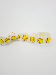 1.5cm Baseball Pattern Gift Decorative Band Baseball Game Support Silicone Bracelet - Multicolor - View 4