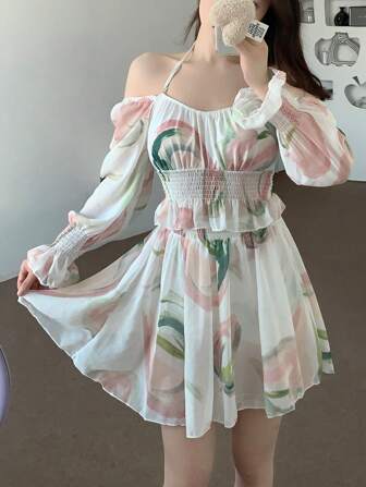 Floral Printed Tankini Set Summer