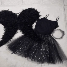 Disfraz De Angel - Negro - Ver 2