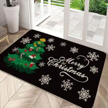 1入組有雪景、聖誕老人的聖誕裝飾地毯,吸水、防滑、耐磨、可機洗,適用於客廳、臥室、廚房的自然黃色室內地毯。多種款式和尺寸可用。 - 彩色 - 查看 1