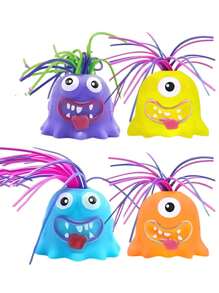 聖誕裝飾派對禮物,拉鬃毛可以讓你放鬆,小怪獸有趣玩具,壓力紓解神器