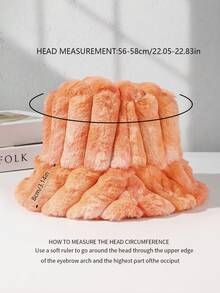 1 Nam Y2k Mới Mùa Đông Dây Kéo Lông Tơ Sang Trọng Ấm Mũ, Hoàn Hảo Để Mặc Hàng Ngày - trái cam - Xem 3