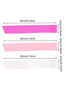 1條高級空白緞帶平面緞帶,適用於選美皇冠、派對裝飾、婚禮、2023年高級組織、假日舞會服裝配飾、待產媽媽緞帶、新娘緞帶、生日緞帶等diy 裝飾