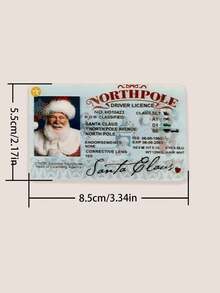 1 件，圣诞老人虚拟驾照雪橇驾驶执照圣诞游戏道具圣诞老人玩道具，圣诞装饰品，圣诞节，便宜的东西，奇怪的东西，迷你的东西，可爱美观的东西，酷炫的小玩意，不寻常的物品 - 黃色 - 查看 8