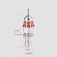 Stainless Steel High Pressure Spray Nozzle - Silver - View 7