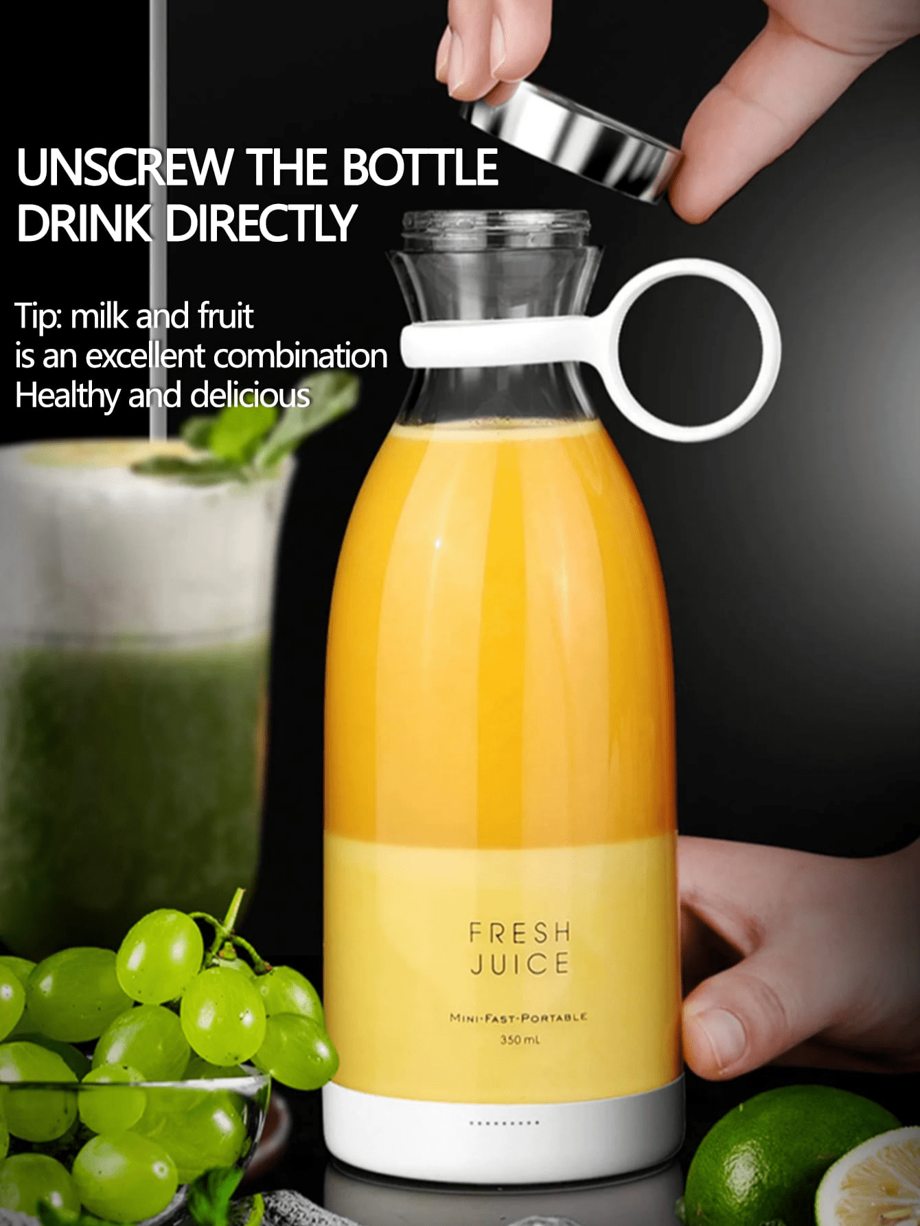 Electric Juicer 350ml Mini Portable Blender Fruit Mixers Fruit