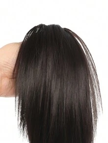 女士假发圈 辣妹鸡窝头 丸子头 慵懒人蓬松花苞头 凌乱发饰 仿真合成纤维高温丝 - Black-brown - 查看 3