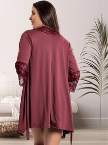 Women Robes - Gỗ đỏ - Xem 3