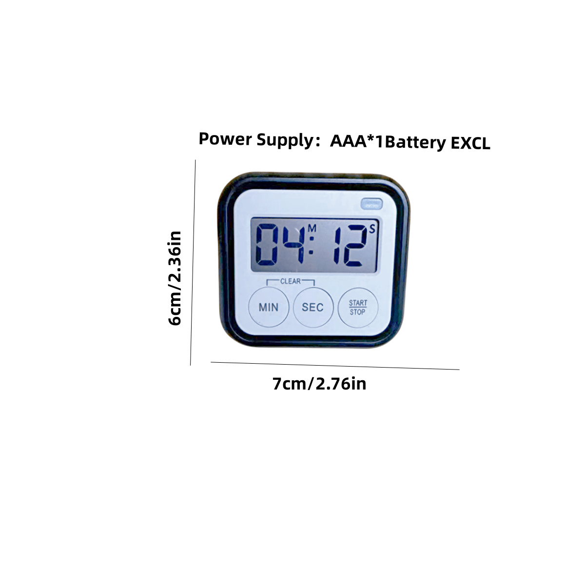 1pc SelfControl Kitchen Egg Timer With Flashing Light For Reminder