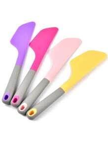 1 Miếng Màu sắc tùy ý Lớn Silicone Xẻng Nấu nướng Dụng cụ cạo nướng Bánh kem Bơ Pha trộn Bột nhồi Công cụ - Nhiều màu - Xem 7