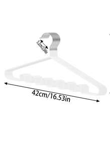 1/3 cái Nhựa Giá áo , Tối giản Đa chức năng Giá áo Đối với Nhà - trắng - Xem 2