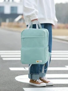 可折叠旅行背包，可打包背包，女士旅行徒步背包，20L 轻便便携式徒步背包，户外度假露营运动包，学校用品，学校背包，书包，学校背包，返校背包，学校书包，大背包，背包学校，返校包，大容量，航空公司认可，适合少女、女大学生，非常适合返校、开学第一天、大学、初中、高中 - 薄荷綠 - 查看 4