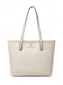 新款时尚女士单肩包，大容量，欧式单肩手提包款式，妈咪水桶包 - 白色 - 查看 1