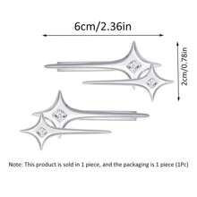 1/12pcs Silver Star Hair Clips, Casual Fashion Versatile Accessories, Hair Accessories - Silver - View 6