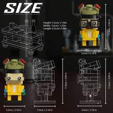 401pcs Breaking Bad Themed Square Building Blocks Set, Comes With 2 Character Figures/table/mini Container, Diy Your Favorite Character Models, Perfect Gift For Adult Boys And Girls On Holidays, Birthdays Or Parties - Yellow - View 7