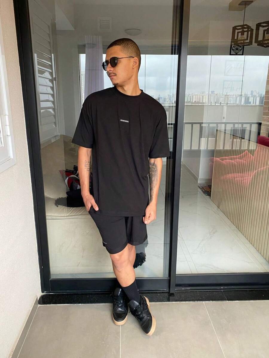 Men Two-piece Outfits - 黑色 - 查看 1