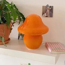 1pc Usb-Powered Nordic Ceramic Table Lamp, Modern Simple Atmosphere Lamp For Restaurant/Bedroom/Bedside - Yellow - View 6